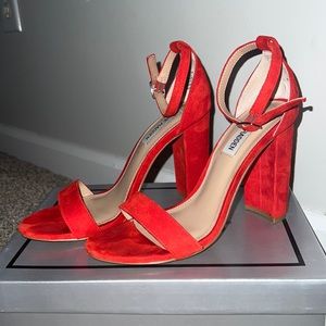 Red Steve Madden heels size 7